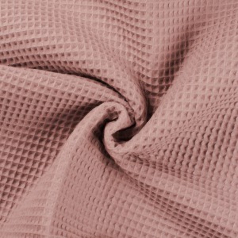 Waffle pique - light dusty pink