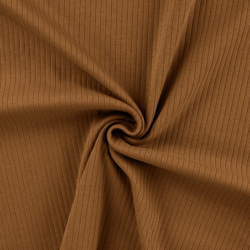 Wide rib jersey - Mandy caramel