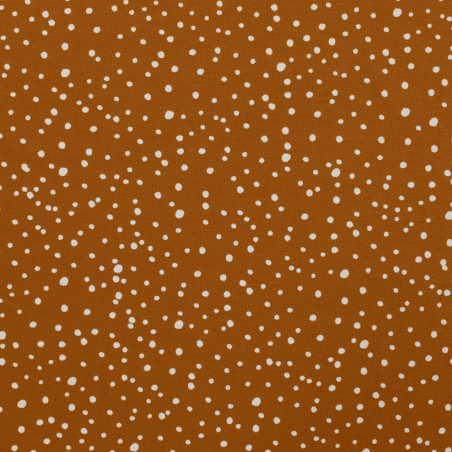 Jersey - Funky dots caramel