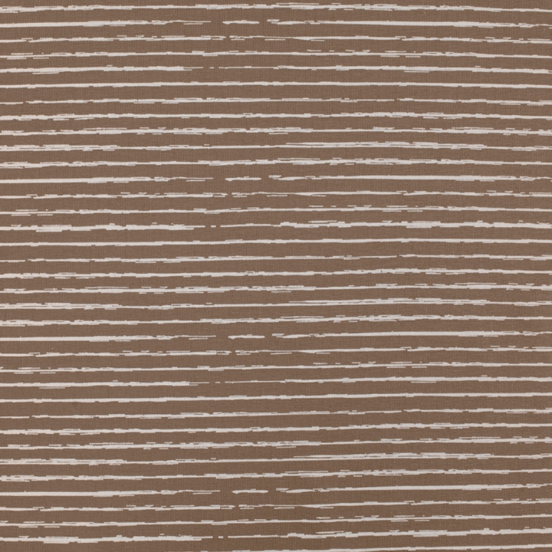 Jersey Knit -Funky stripes taupe