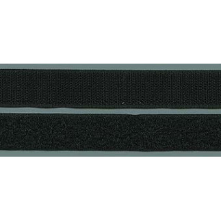 Hook and loop fastener - hook and loop fastener - black 20mm (w)