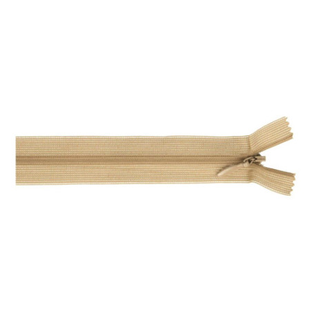 Fermeture éclair invisible - 22 cm - beige (856)