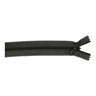 Nahtverdeckter Reissverschluss - 40cm - schwarz (000)