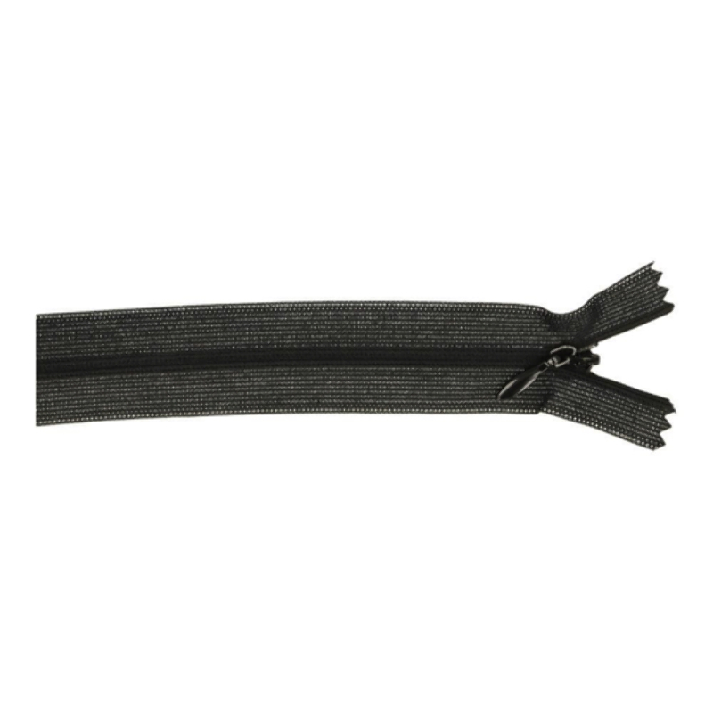 Fermeture éclair invisible - 40 cm - noire (000)