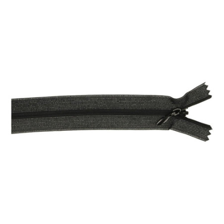 Fermeture éclair invisible - 40 cm - noire (000)