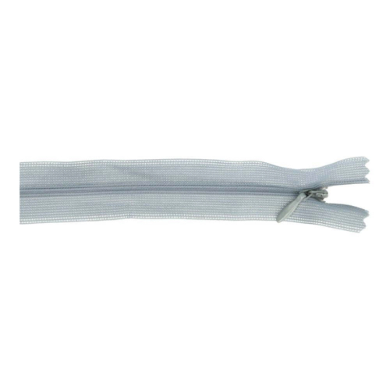 Invisible zipper - 40cm - grey (004) Invisible zipper - 40cm - grey (004)