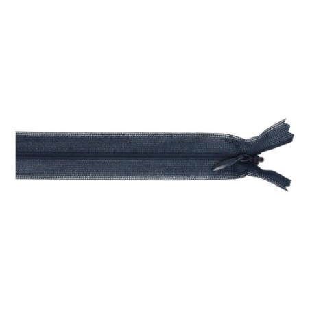 Fermeture éclair invisible - 40 cm - bleu marine (210)