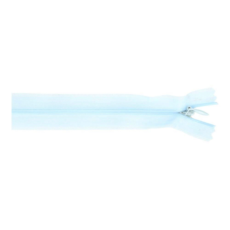 Fermeture éclair invisible - 40 cm - bleu clair (249)