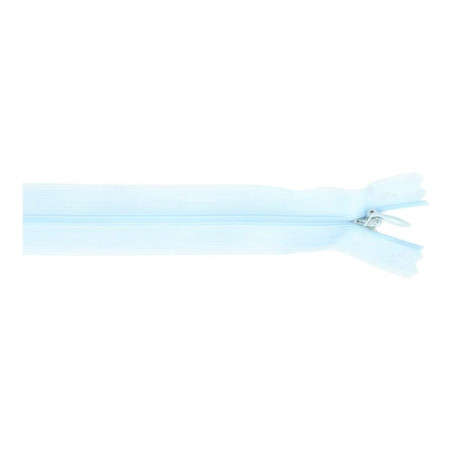 Fermeture éclair invisible - 40 cm - bleu clair (249)