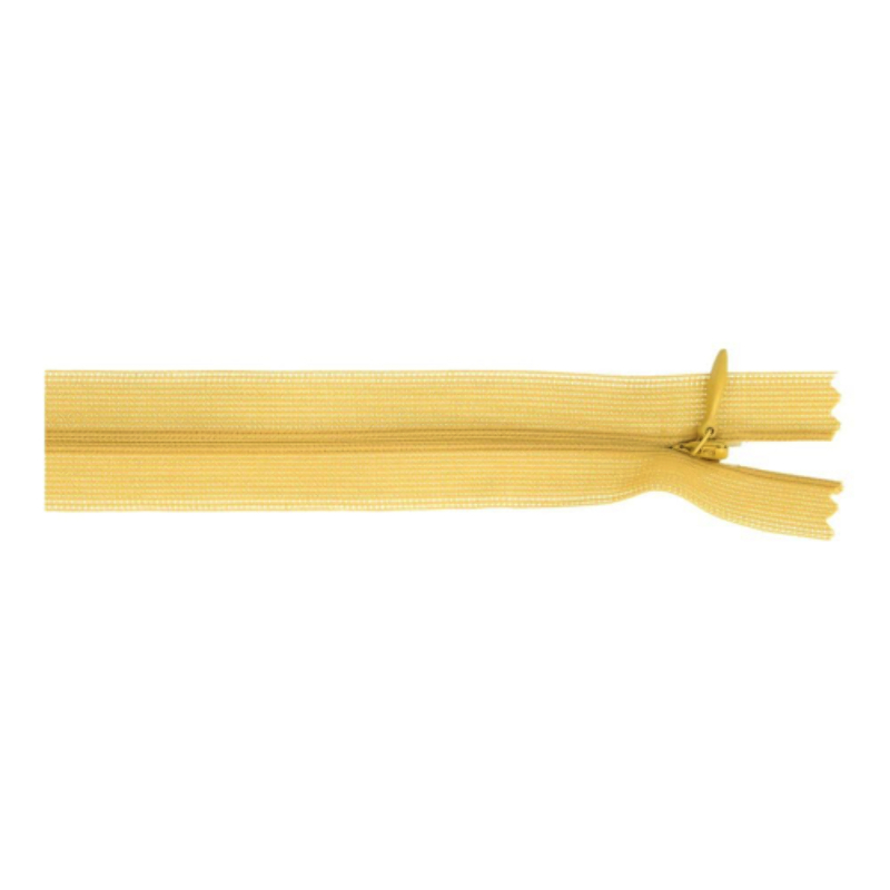 Invisible zipper - 40cm - mustard (653)