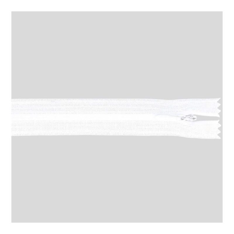 Invisible zipper - 40cm - white (009)