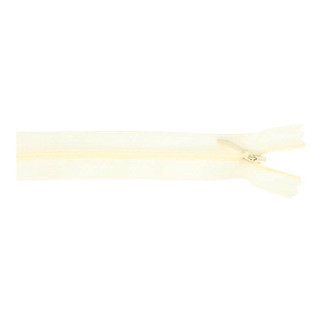 Fermeture éclair dissimulée - 40 cm - blanc cassé (089)