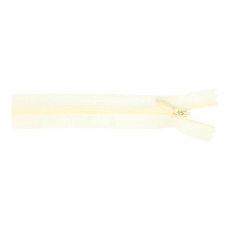 Fermeture éclair invisible - 40 cm - blanc cassé (089)