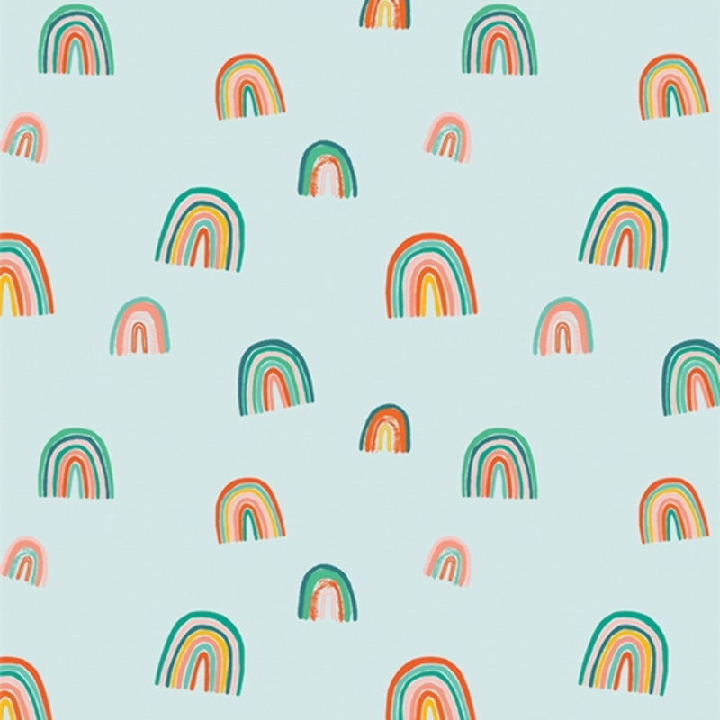 flanelle - Menthe arc-en-ciel