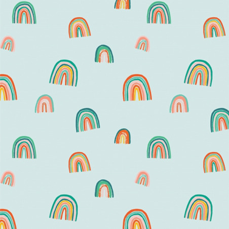 Flanell - Rainbows mint