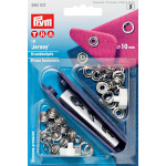 Prym snap fasteners Jersey rings 10mm silver