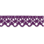 Bobbin lace 13mm purple (uk62)