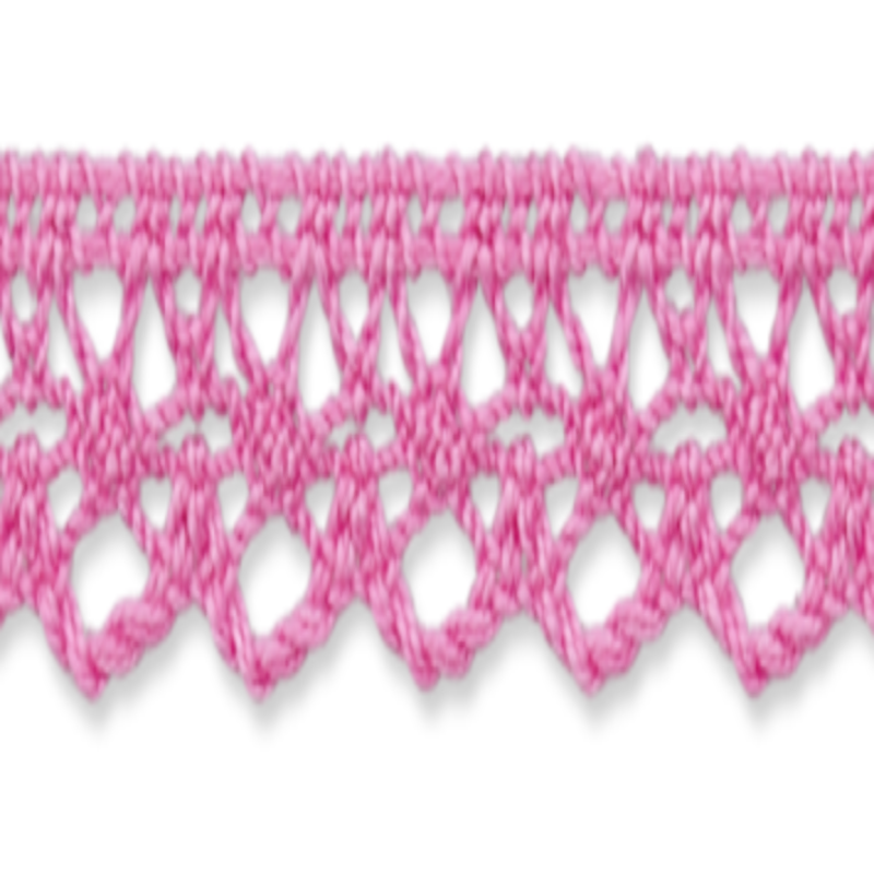 Bobbin lace 13mm pink (uk52)