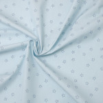 Reste coton tissé Hilco Sweet Star Shapes bleu clair 104 cm