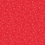 Coton tissé - Scandi Christmas Stars rouge