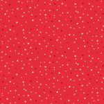 Cotton - Scandi Christmas Stars red