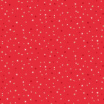Woven Cotton -  Scandi Christmas Stars red