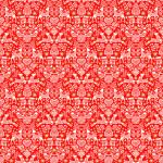 Woven Cotton -  Scandi Christmas Nordic Reindeers red