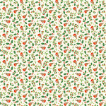 coton tissé - Merry Christmas Birds blanc cassé