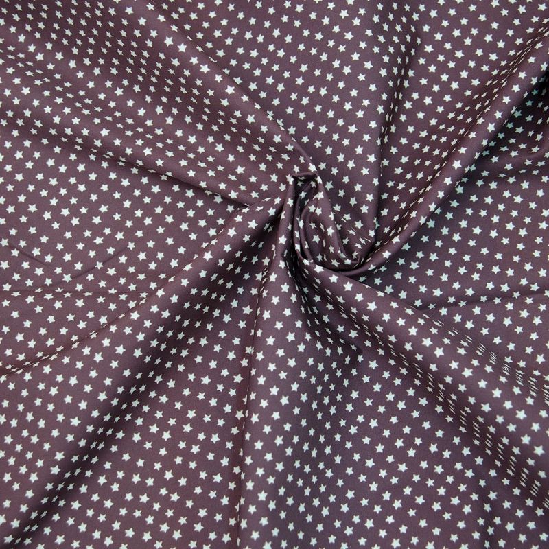 Coton tissé - Hilco sweet stars bordeaux