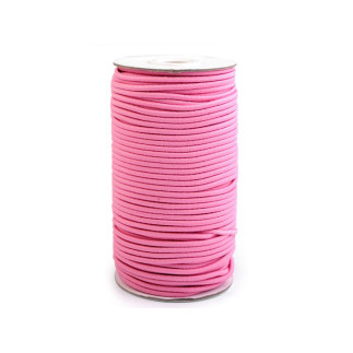 Cordon en caoutchouc 3 mm rosée