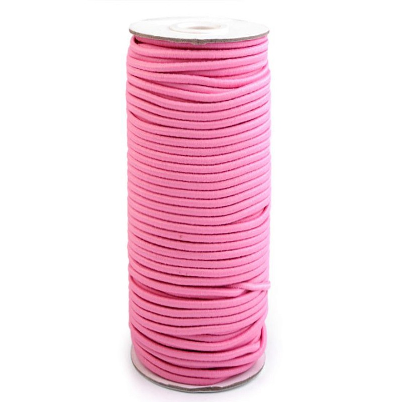 Gummikordel 3mm rosa