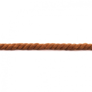 Cordon en coton méga 13 mm marron