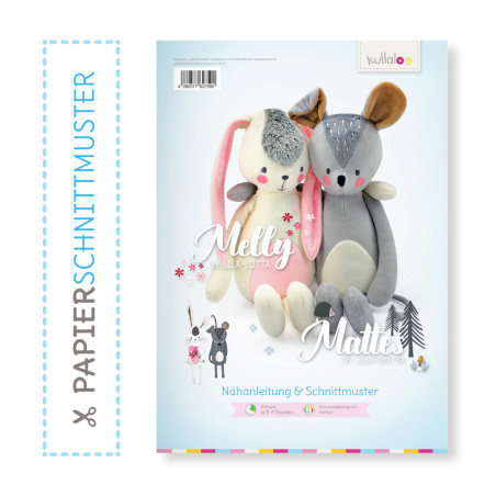 Kullaloo - Sewing pattern for soft toys Melly & Mattes