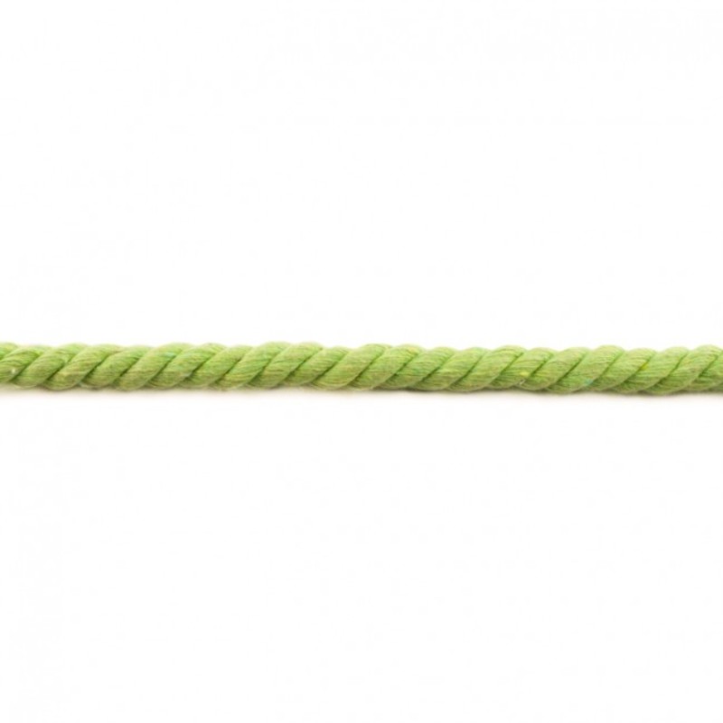 Cordon coton méga 13 mm vert fluo