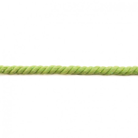 Cordon coton méga 13 mm vert fluo
