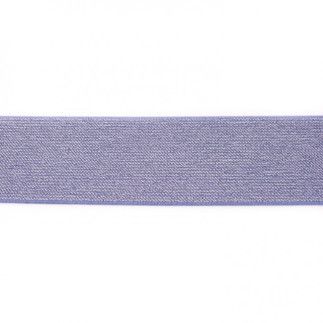 Glitzergummiband 5cm - jeansblau