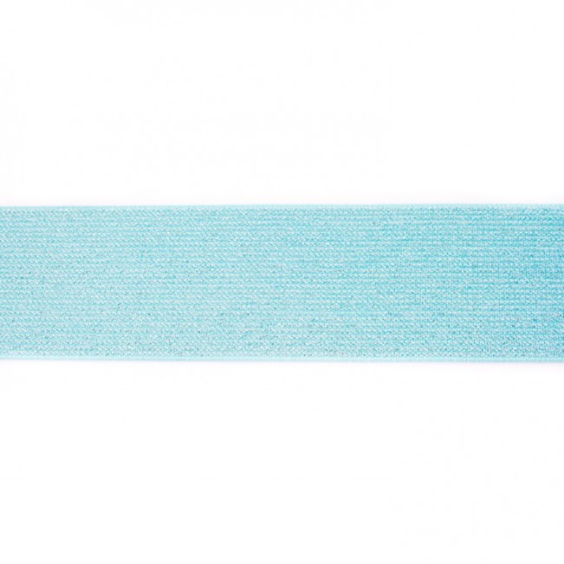 Glitter elastic 5cm - mint