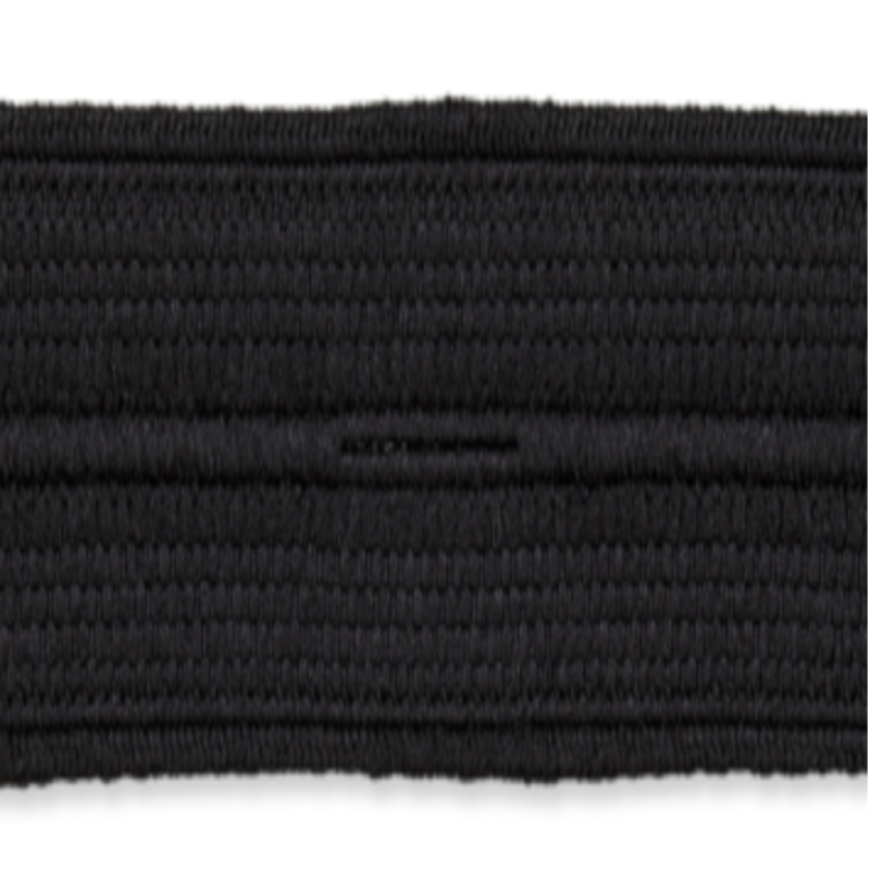 Buttonhole elastic band 20mm black