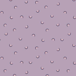 Organic cotton - Cotton Steel - Rainbows lilac