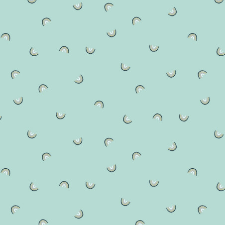 Coton bio - Coton Steel - Menthe arc-en-ciel