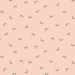 Organic Cotton - Cotton Steel - Rainbows salmon pink