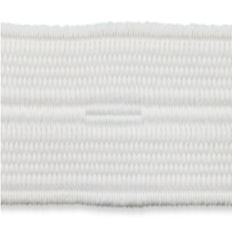 Buttonhole elastic band 20mm white