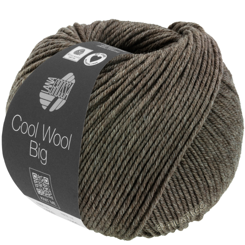 Lana Grossa - Cool Wool Big melange dunkelbraun (1622)