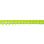 tissu de dentelle élastique fleurs citron vert