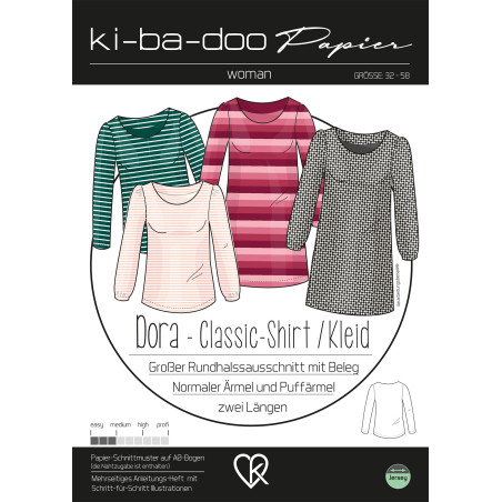 Ki-Ba-Doo Damen Classic Kleid / Shirt Dora
