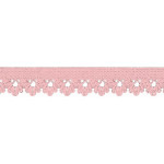 Elastic lace flowers pink (qt)