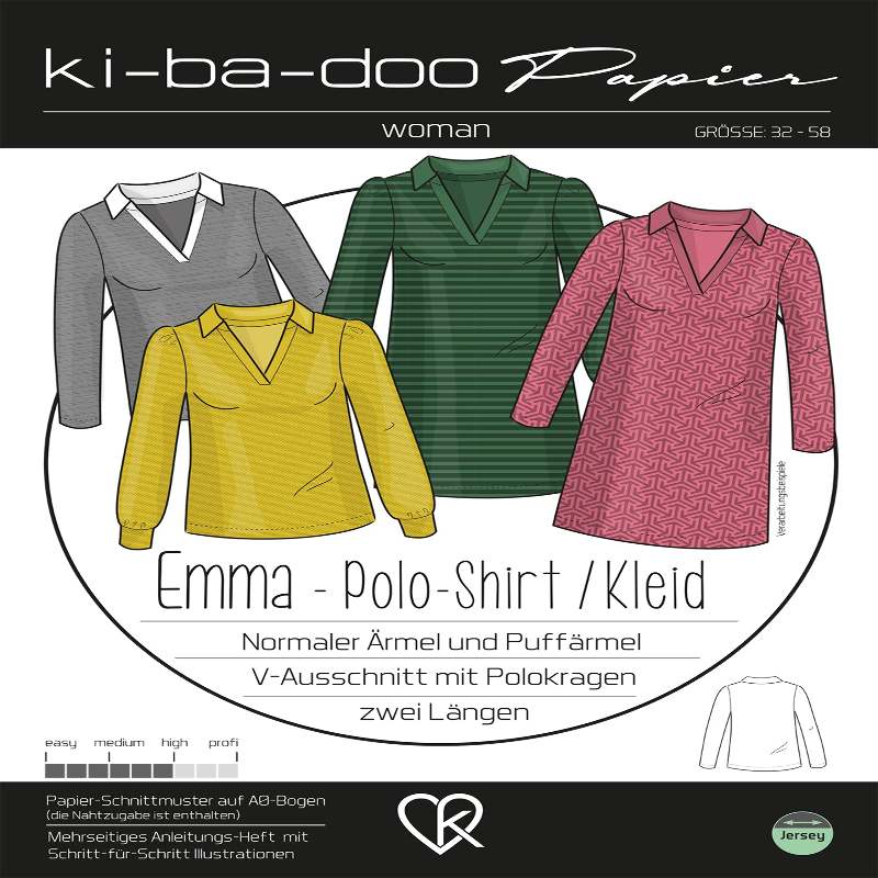Ki-Ba-Doo Damen Polo Shirt / Kleid Emma