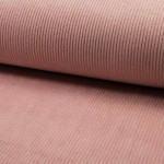 velours côtelé extensible - rose poudré uni