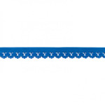 Elastic lace flowers cobalt