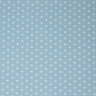 Popeline de coton - étoiles bleu clair (v)